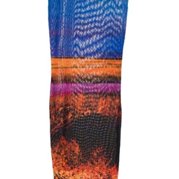 Louisa Ballou Neon Horizon Mesh skirt